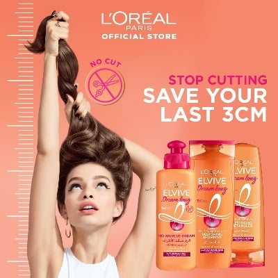 Picture of International Egypt Product Paris L'Oréal Paris Elvive Dream Shampoo For Long Damaged Hair, 400 ml