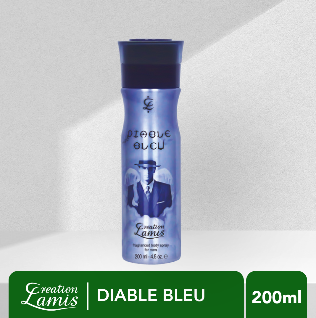 Picture of International UAE product Body Spray Creation Lamis Diable Blue used for male - 200 ml