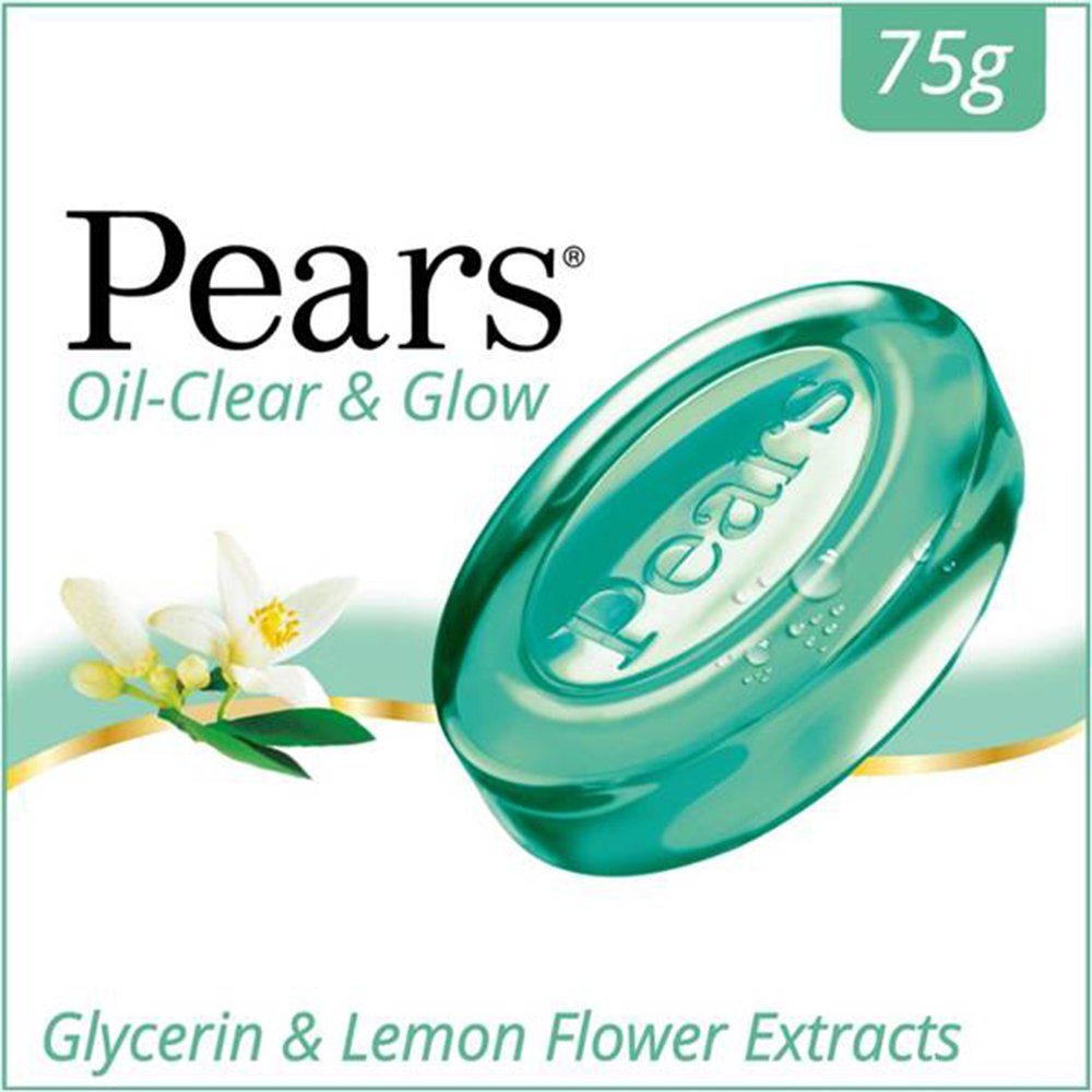 Picture of International European product Skin care Pears body soap Oil Clear & Glow used for male/female - 125 gm