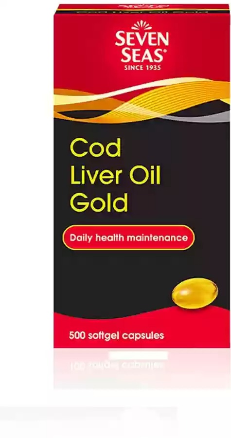 Picture of SEVEN SEAS COD LIVER OIL GOLD 500 CAPSULES PACK OF 1  (500 Capsules)