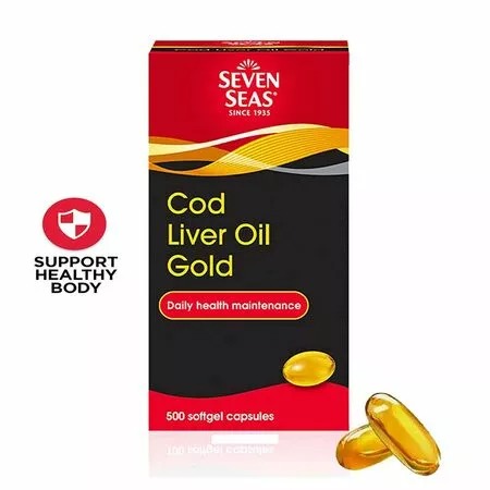 Picture of SEVEN SEAS COD LIVER OIL GOLD 500 CAPSULES PACK OF 1  (500 Capsules)