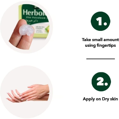 Picture of International Dubai Product Dabur Herbolene Aloe Petroleum Jelly 2 In 1 With Aloe Vera And Vitamin E-425ml