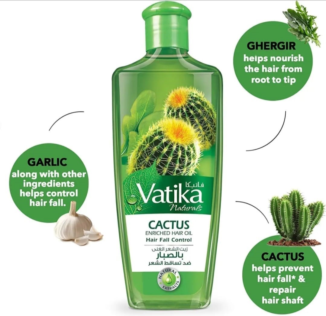 Picture of International UAE product Hair care Vatika CACTUS hair oil - 300 ml