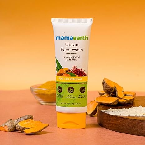 Picture of Indian Product Mamaearth Ubtan Natural De Tan Face Wash-100ml