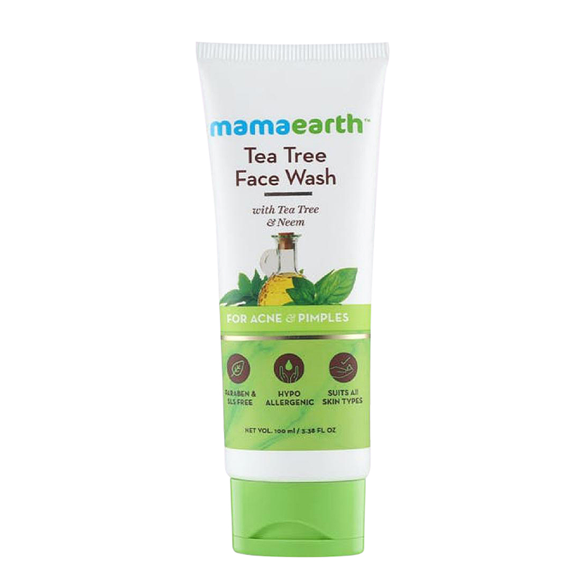 Picture of Indian Product Mamaearth Tea Tree Face Wash For Acne & Pimples-100ml