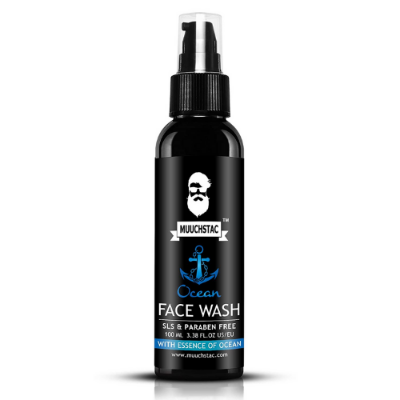 Picture of Muuchstac Ocean Face Wash for Men | Fight Acne & Pimples, Brighten Skin, Clears Dirt, Oil Control, Refreshing Feel - Multi-Action Formula | 100 ml