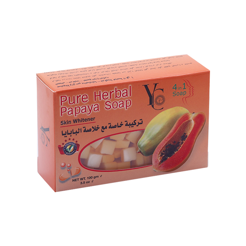 Picture of YC Pure Herbal Papaya Skin Whitener 4 in 1 Soap 100gm