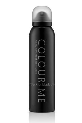 Picture of International UAE product Body Spray Colour Me Black Used for male - 150 ml