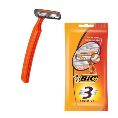 Picture of Bic 3 Sensitive Razors with Blade - Pack of 4