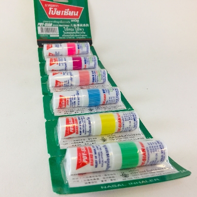 Picture of Inhaler Poy-Sian Mark II – Thailand Nasal Inhaler and Oil – 6 Piece