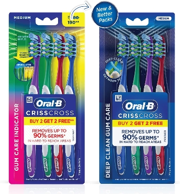 Picture of Oral B - The Complete Toothcare Mouthcare Range of toothbrushes - Ultrathin Sensitive - Sensitive whitening - Cavity Defense - Pro Health (Pro- Health - All Rounder)