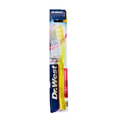 Picture of Dr. West Toothbrush Medium Bristles Soft Hard Handle Type