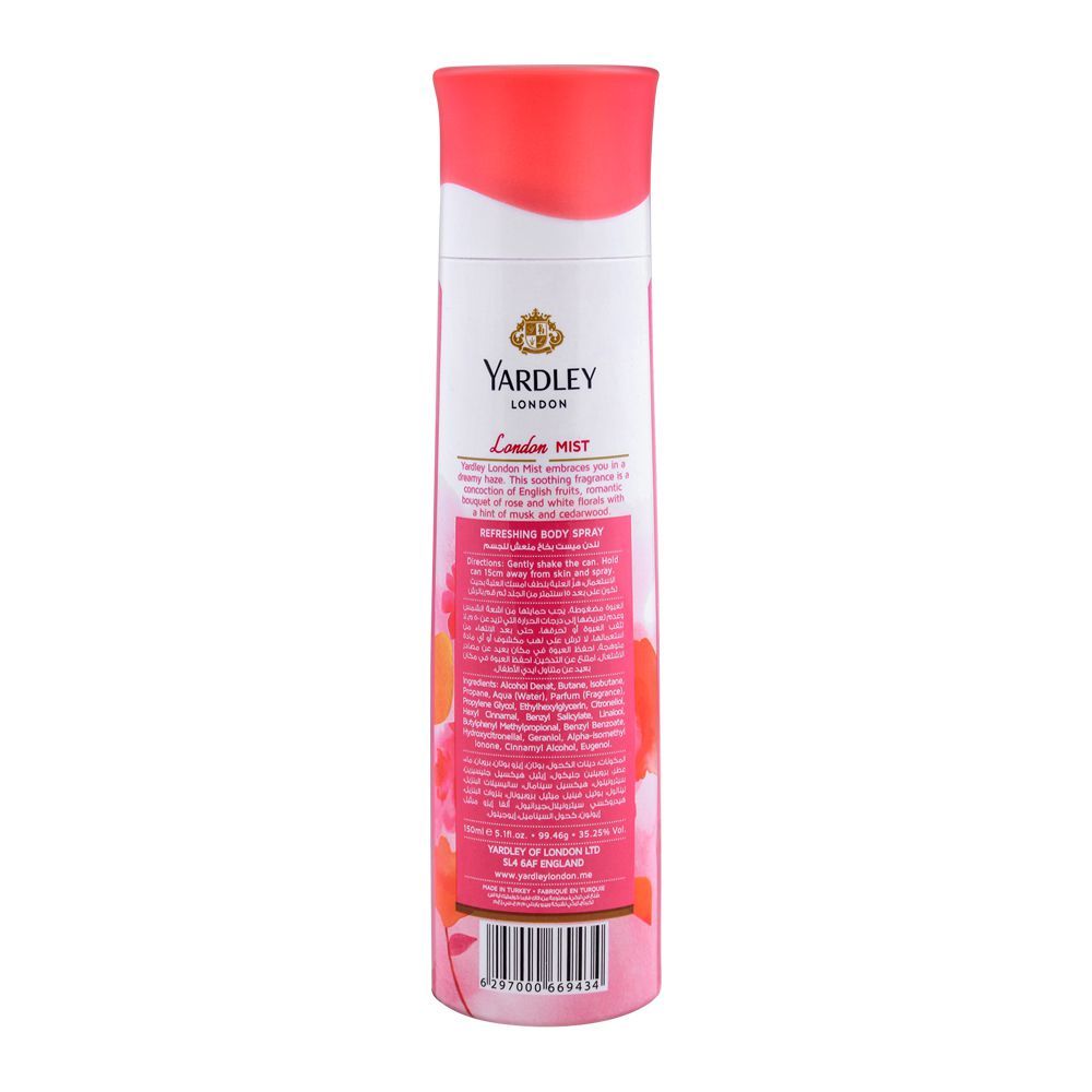 Picture of Yardley London Mist Body Spray For Women 150ML