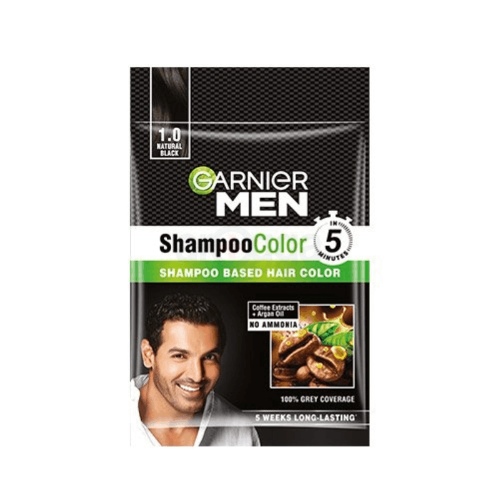 Picture of Garnier Men Shampoo Color Natural Black  - 20ml