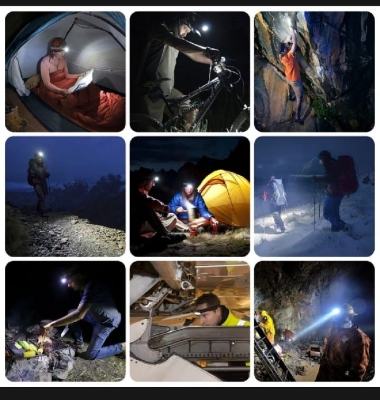 Picture of Powerful Led Headlight Sensor Head Light Usb Rechargeable Headlamp 6000Lums Head TorchFor Camping Hiking - Torch Light