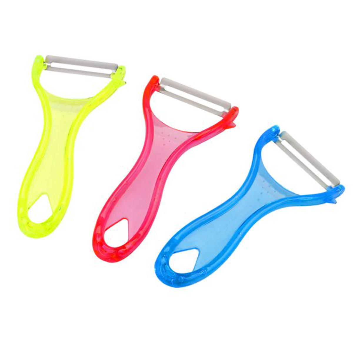Picture of Kitchen Fruit Vegetable Fast Y Peeler Peeling Tool Tricolor - Multicolor