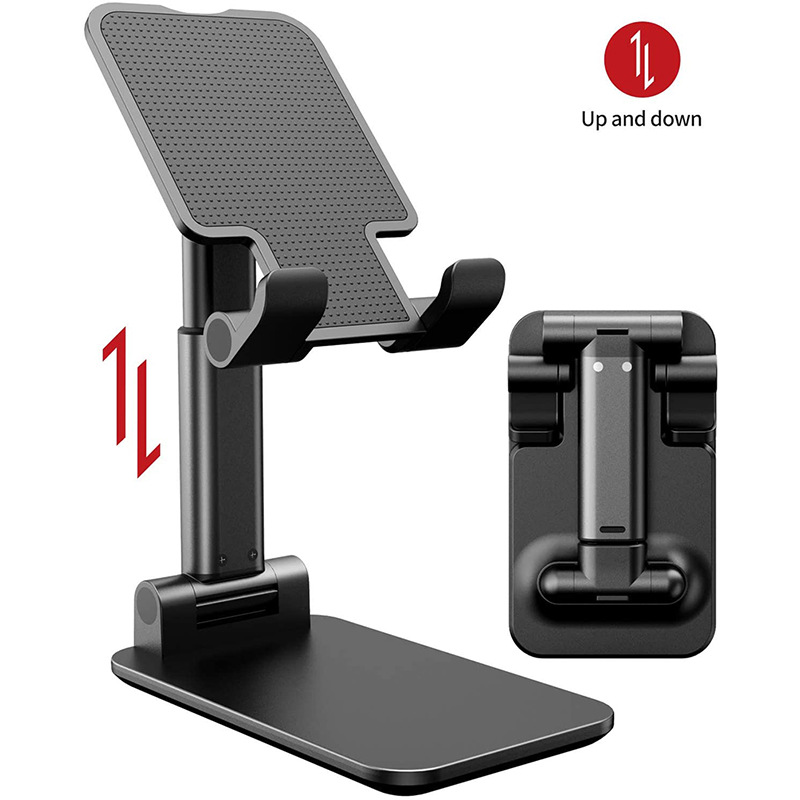 Picture of T1 Mobile Phone Holder Stand Desktop Lazy Bedside Bracket Support Stand Foldable and Hoisting Multi-Function Telescopic Smartphone Holder - Mobile Stand