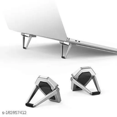 Picture of Metal Laptop Folding Stand - Laptop Stand Bracket Portable Heat Dissipation Bracket Game Book Support for Apple Macbook Pro Air