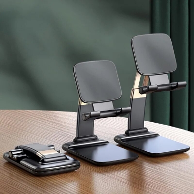 Picture of Mobile Phone Bracket Desktop Flat Live Chasing Drama Learning Lifting Folding Portable Multifunctional Lazy Bracket Phone Holder - Mobile Stand