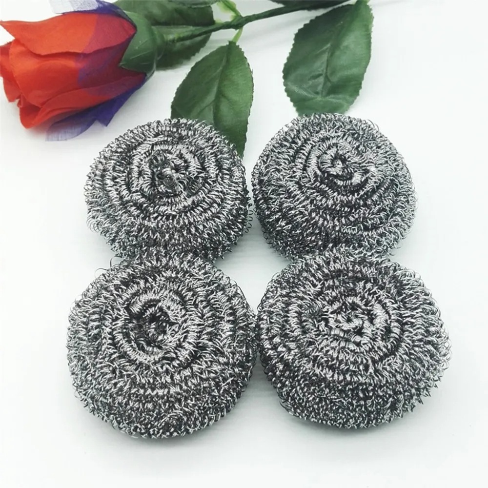 Picture of Stainless Steel Scourer (Majuni) Scourer Dish Bowl Cleaning Scrubbers for Kitchens 4pcs