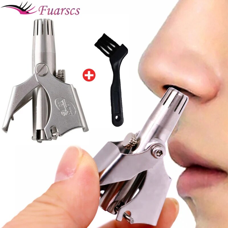 Picture of Men's Nose Hair Trimmer Stainless Steel Manual Trimmer Suitable For Nose Hair Razor Washable Portable Nose Hair Trimmer