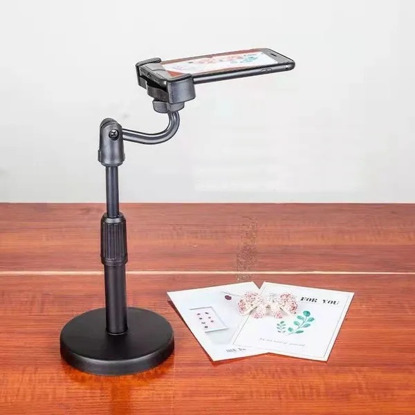 Picture of 1 Feet Long Height Adjustable Portable Tripod Stand for Live, Vloging, TikTok Video & Overhead video making & Art drawing - Tripod for Mobile Phone