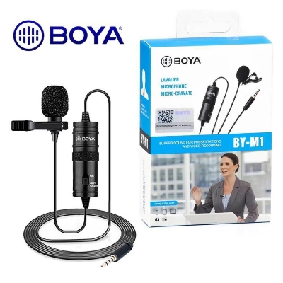 Picture of BOYA BY-M1 Omnidirectional Lavalier Microphone for Smartphones, DSLR, Camcorders