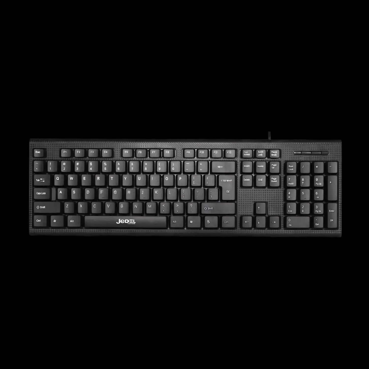 Picture of Universal USB Wired Keyboard with English Bangla and Alphabets – Compatible with PC, Laptop & Desktop Computers – Ergonomic Design for Office Work, Study & Gaming Use - by Cyber Mart