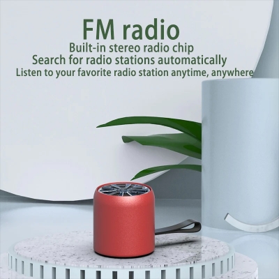 Picture of Full Metal Portable Shake Wireless Bluetooth Speaker/ M9 Bluetooth Speaker, Mini Wireless Subwoofer, Small Steel Cannon, Portable Small Speaker Suitable For Party - 5 Hours Backup - Bluetooth Speaker - Bluetooth Speaker - Bluetooth Speaker