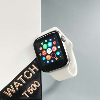 Picture of T500 Smart Watch Compatible with Android & iOS Bluetooth Watch - Black