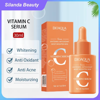 Picture of Silanda Beauty Bioaqua Vitamin C Serum Korean Skincare Whitening Face Essence Skin Moisturizing Antioxidant Facial Serum 30ml
