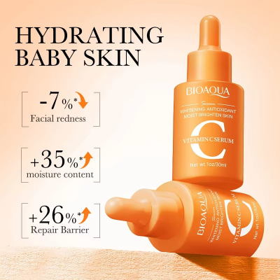 Picture of Silanda Beauty Bioaqua Vitamin C Serum Korean Skincare Whitening Face Essence Skin Moisturizing Antioxidant Facial Serum 30ml