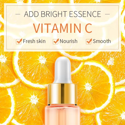 Picture of Laikou VC Essence Reduce Spots Even Skin Tone Anti Wrinkle Tighten Skin Vitamin C Nourish Oil Control Brighten Rejuvenation Care Face Serum - 17ml