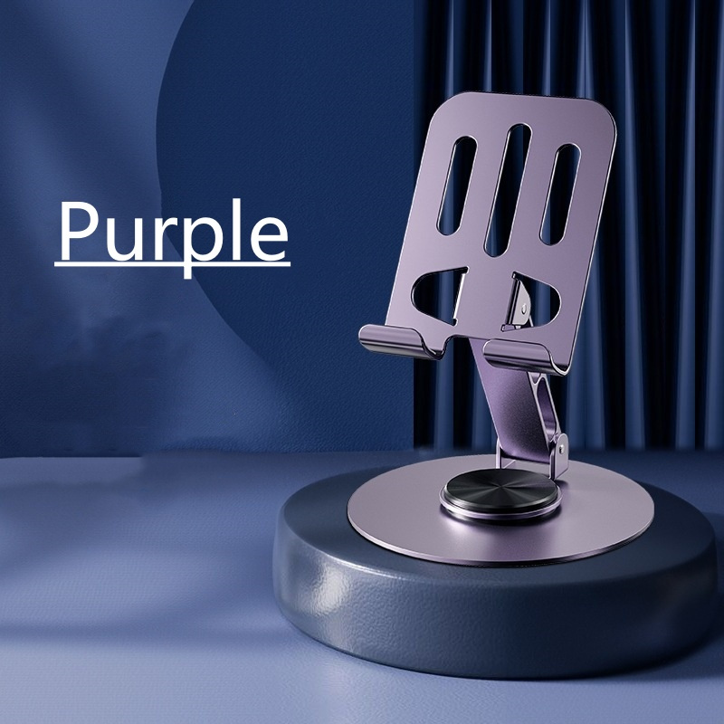 Picture of (High Quality) Multifunctional Desktop Full Metal Bracket Holder Universal for all Smartphone - Purple