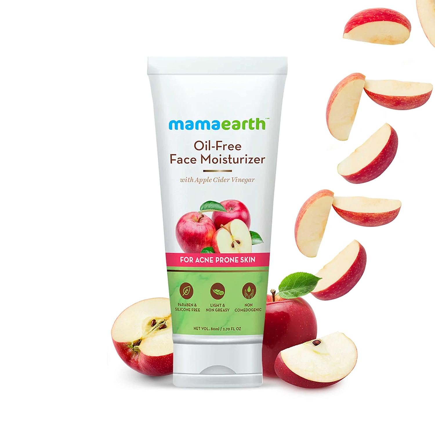 Picture of Mama Earth Oil-Free Moisturizer For Face With Apple Cider Vinegar For Acne Prone Skin - 80ml