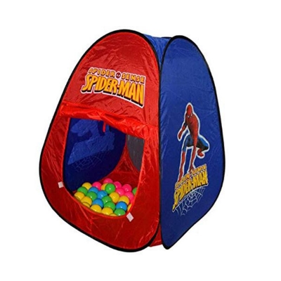 Picture of Spider Man Tent House With 50 Ball - Red | Tent for Kids- Multicolor