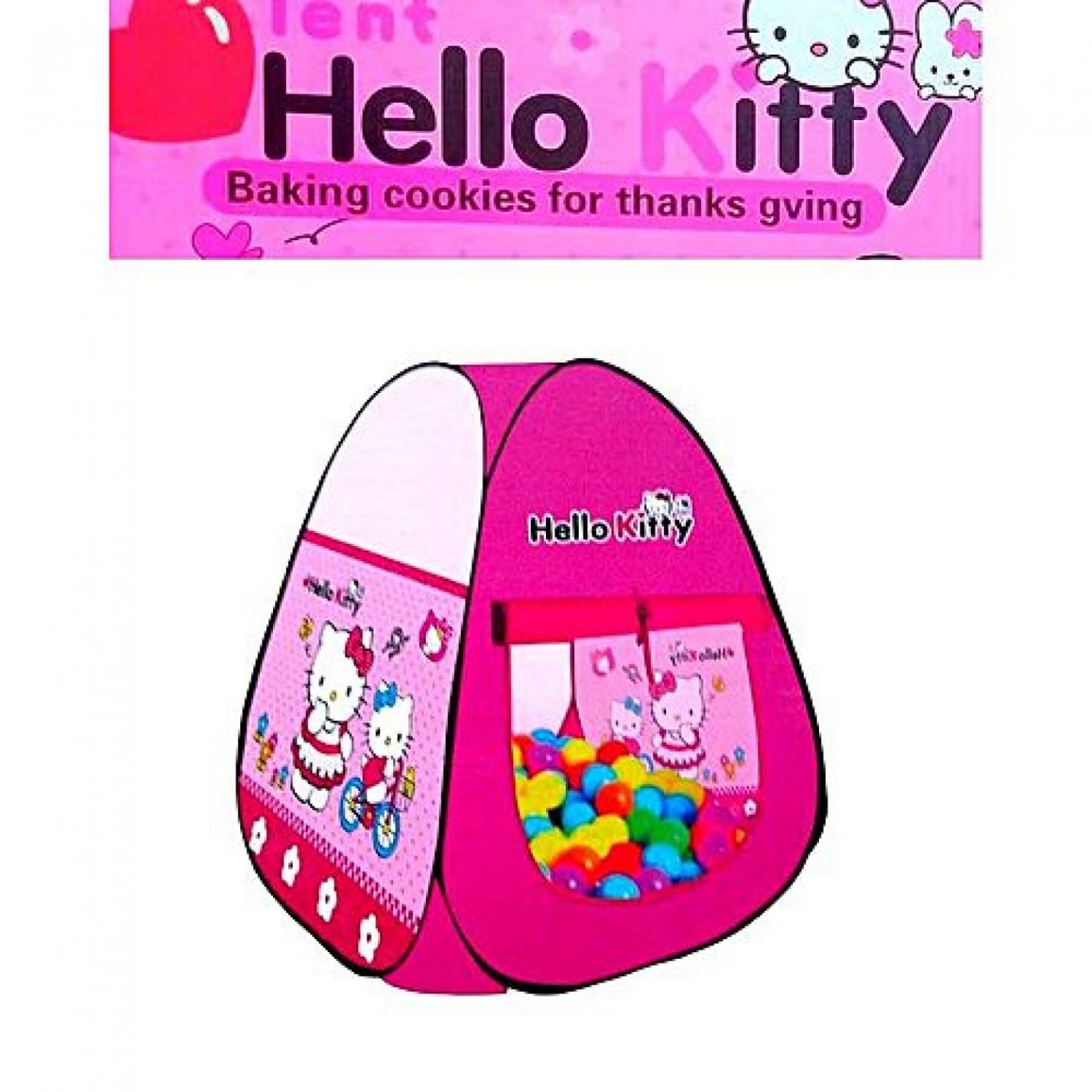 Picture of HELLO KITTY TENT PLAY HOUSE MEDIUM SIZE WITH 50 BALLS