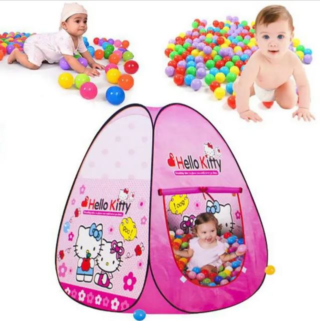 Picture of HELLO KITTY TENT PLAY HOUSE MEDIUM SIZE WITH 50 BALLS