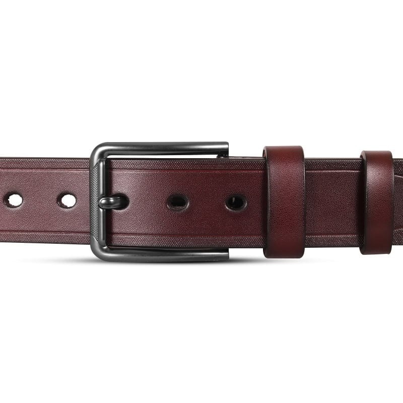 Picture of Classic Dark Maroon One Part Leather Belt For Men-IB115