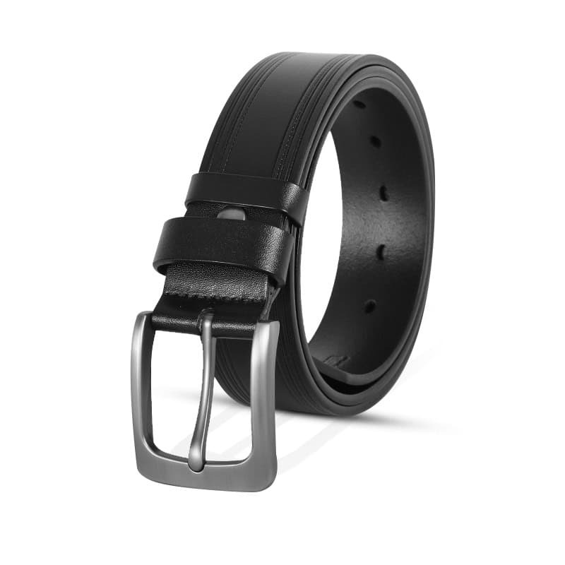 Picture of Classic Black One Part Leather Belt For Men-IB112