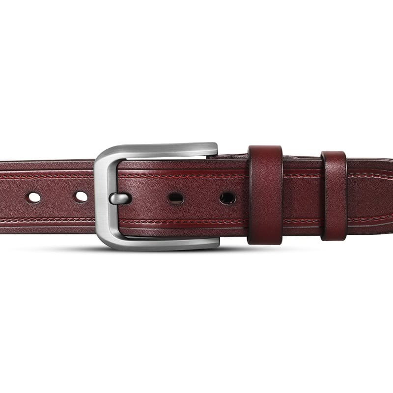 Picture of Classic Dark Maroon One Part Leather Belt For Men-IB117