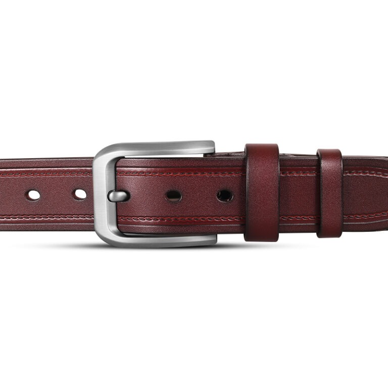Picture of Classic Dark Maroon One Part Leather Belt For Men-IB117
