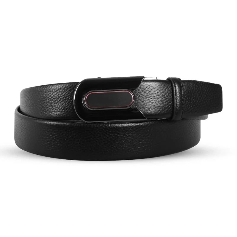 Picture of Black Stylish Buckle Leather Gear Belt For Men SB-IB061