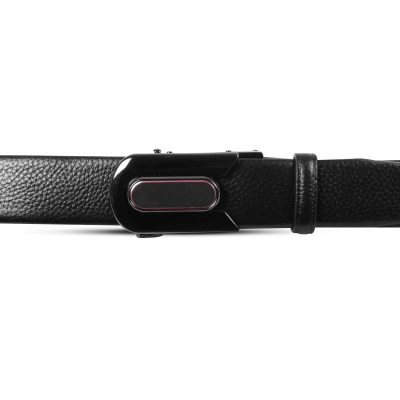 Picture of Black Stylish Buckle Leather Gear Belt For Men SB-IB061