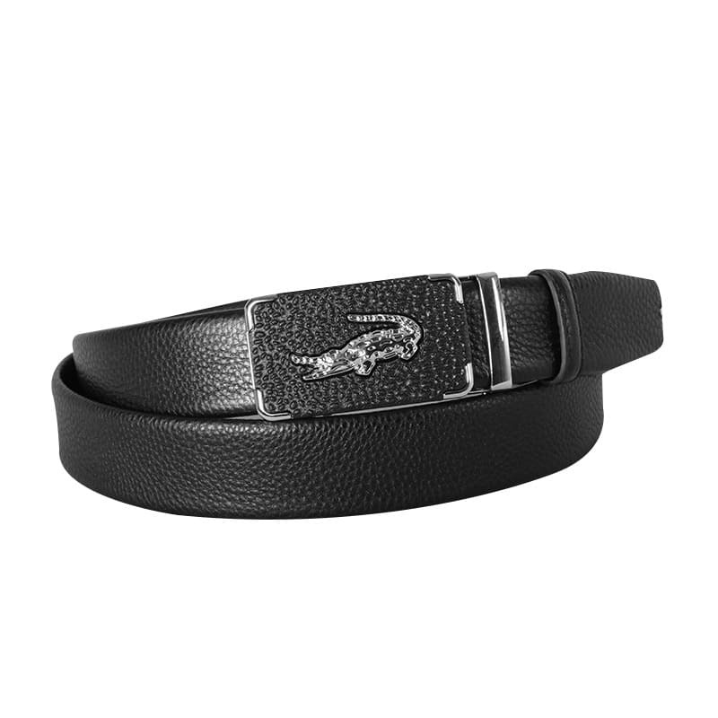 Picture of Croco Style Black Leather Gear Belt For Men SB-IB036