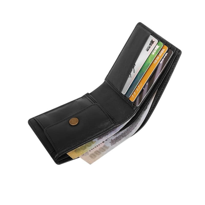 Picture of Zippered Bi-fold Slim Wallet SB-W55 | Premium Picture of Zippered Bi-fold Slim Wallet SB-W55 | Premium