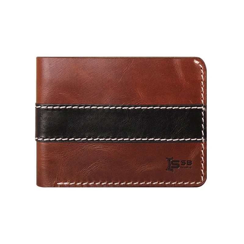 Picture of Oil Pull Up Leather Striped Wallet SB-W190 | Premium Picture of Oil Pull Up Leather Striped Wallet SB-W190 | Premium
