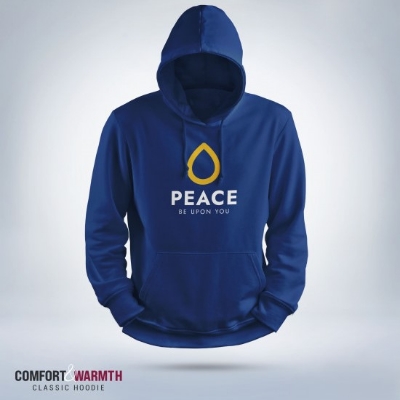 Picture of "Peace Be Upon You" Islamic Hoodie (Royal Blue)