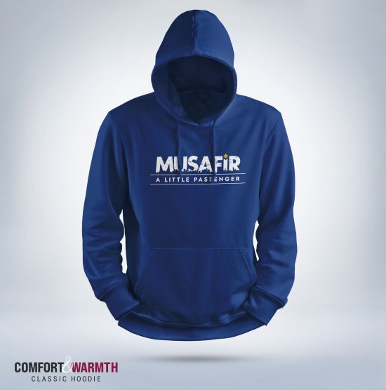 Picture of "Musafir A Little Passenger" Islamic Hoodie (Royal Blue)