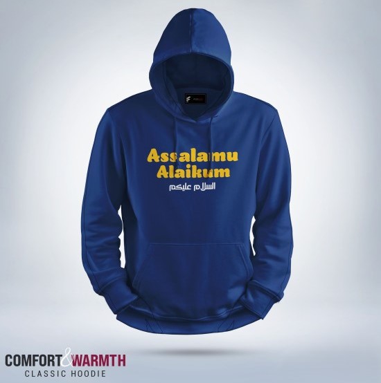 Picture of "Assalamu Alaikum" Islamic Hoodie (Royal Blue)